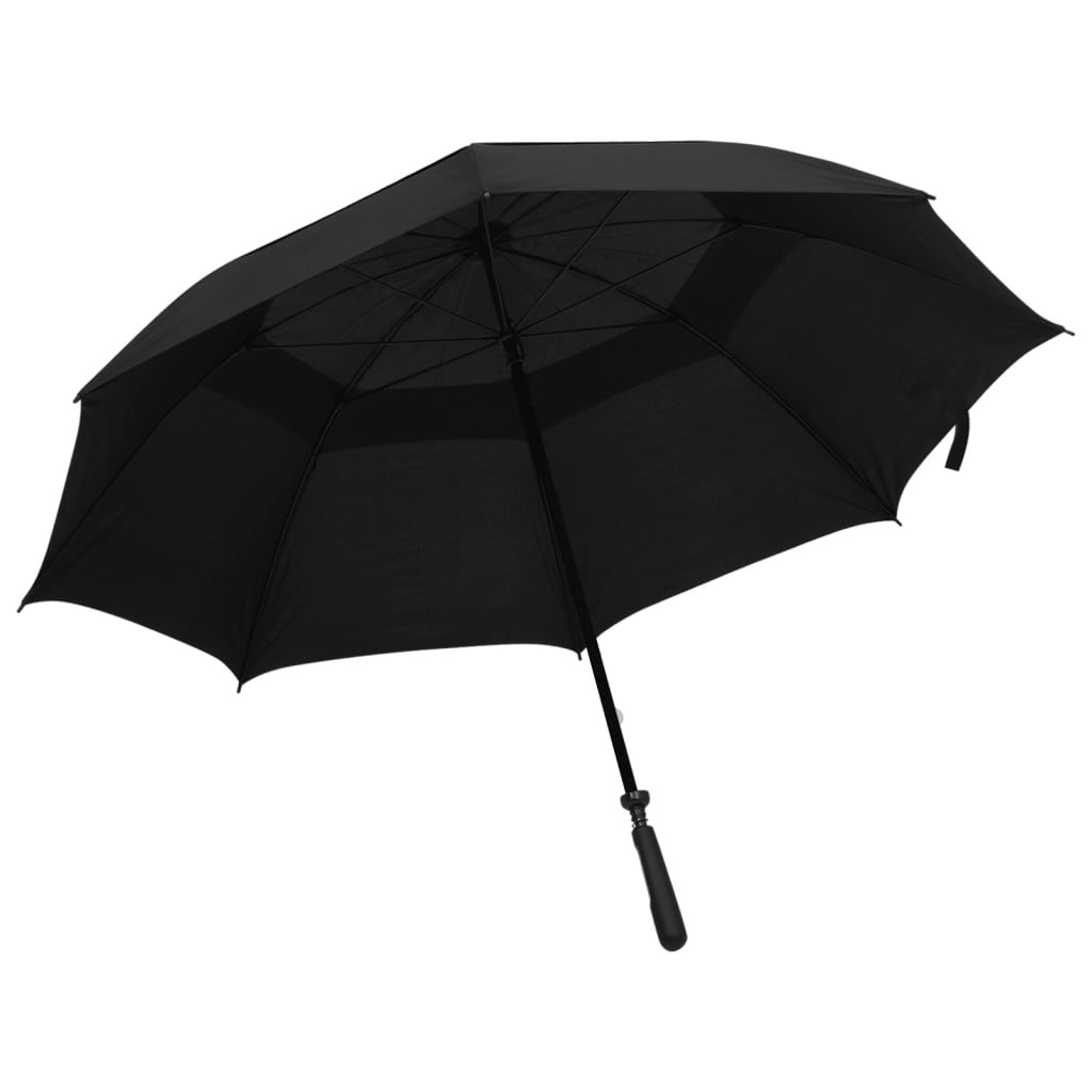 vidaXL Parapluie Noir 130 cm