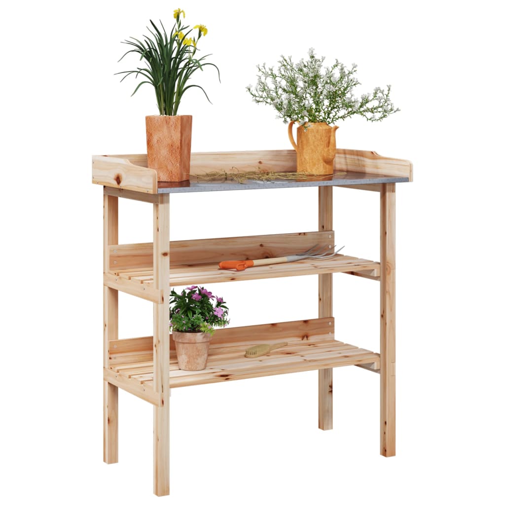 vidaXL Table à plantes avec...