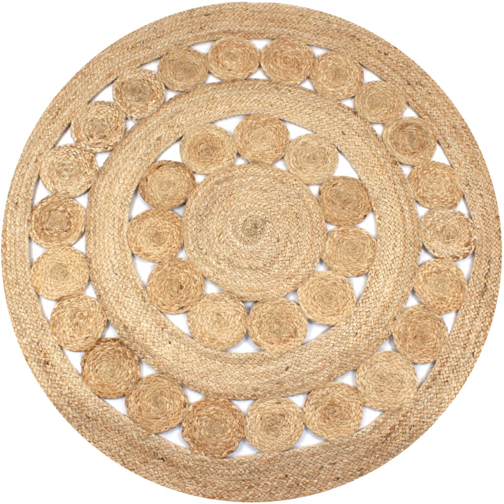 vidaXL Tapis Jute design...