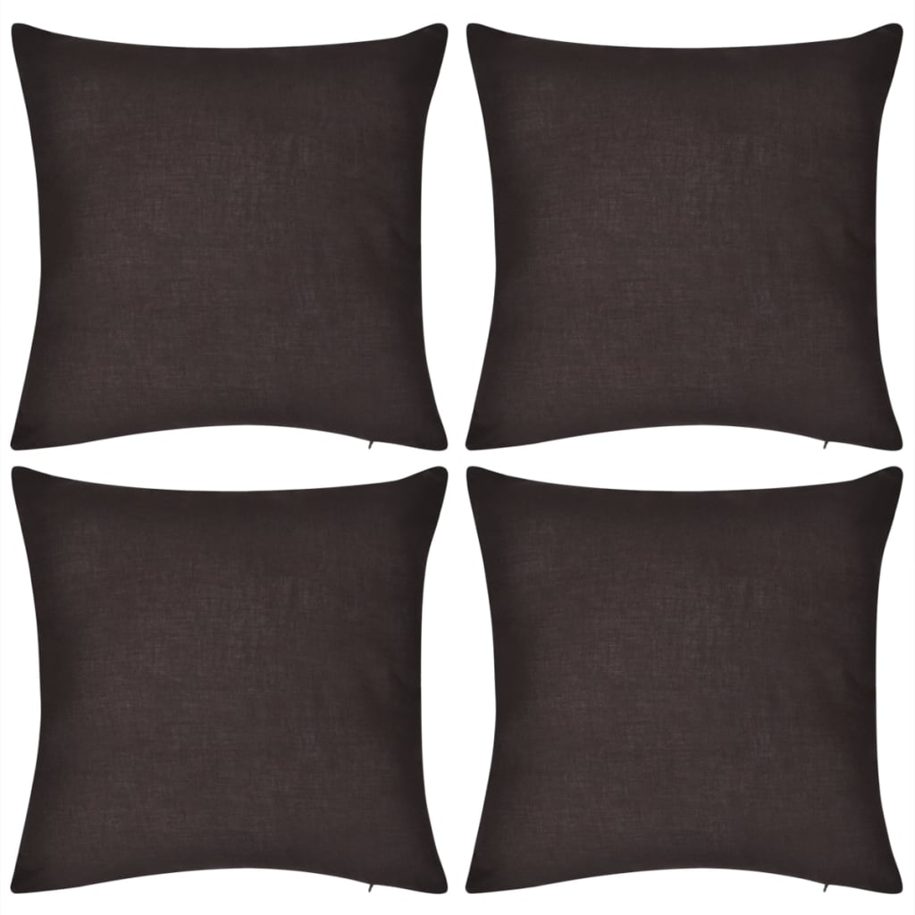 vidaXL Housses de coussin 4...